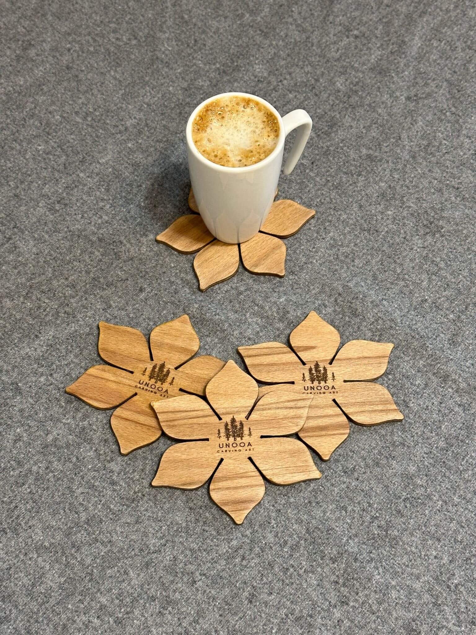 Set 4 Coastere Floare