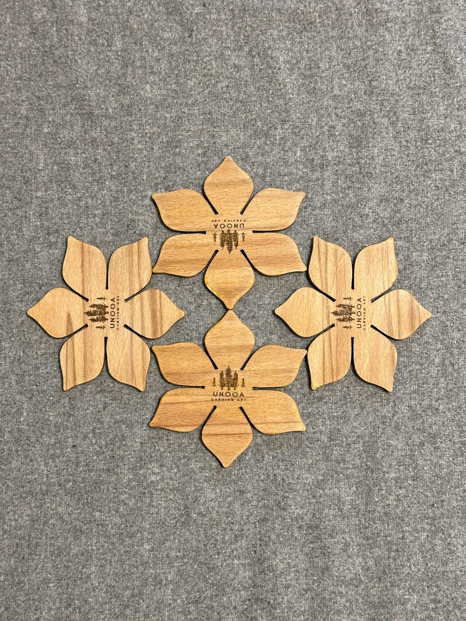 Set 4 Coastere Floare