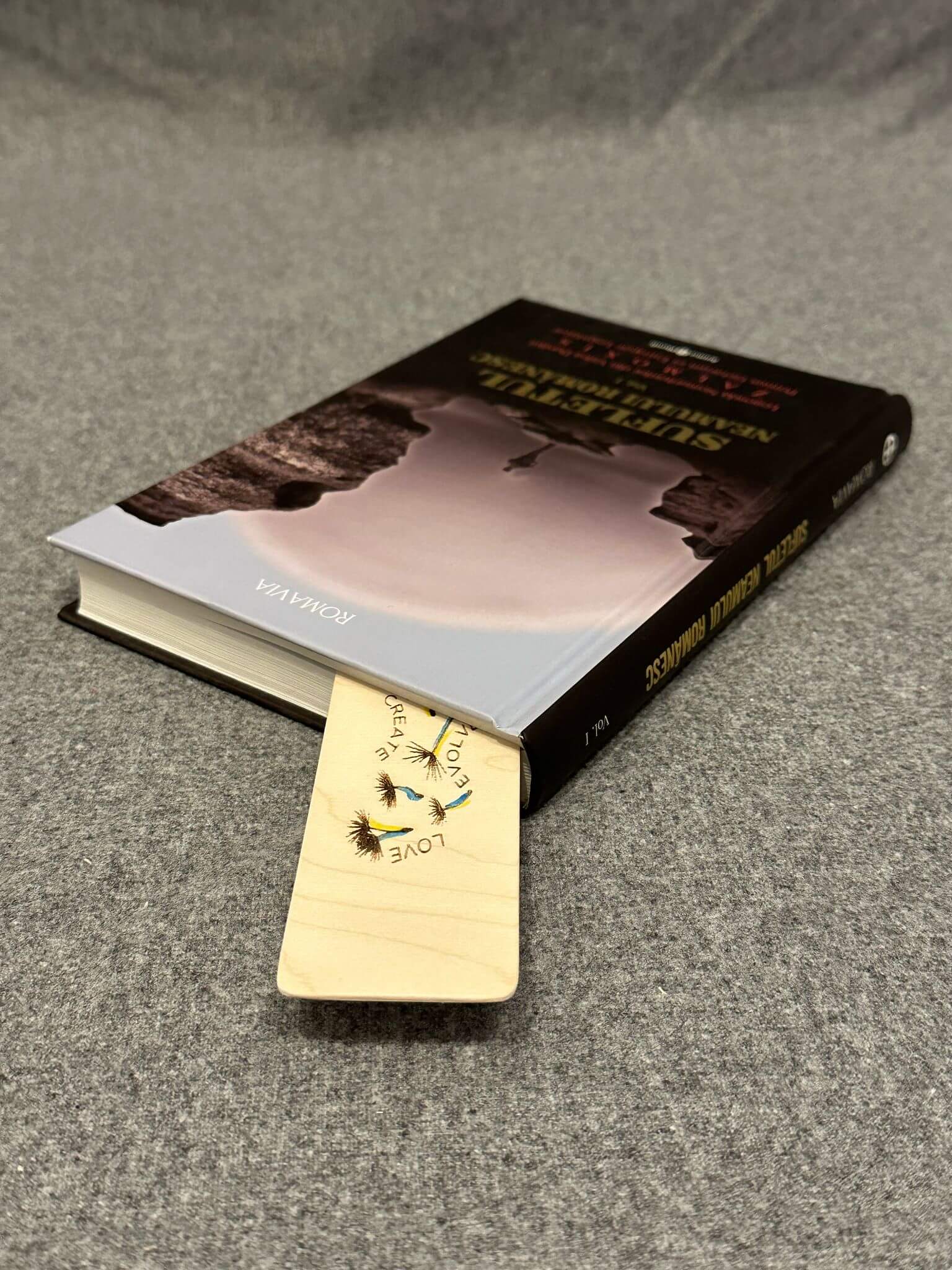 SEMN DE CARTE "GINGĂȘIE" - PICTAT MANUAL, CU PĂPĂDII ȘI MESAJ MOTIVAȚIONAL