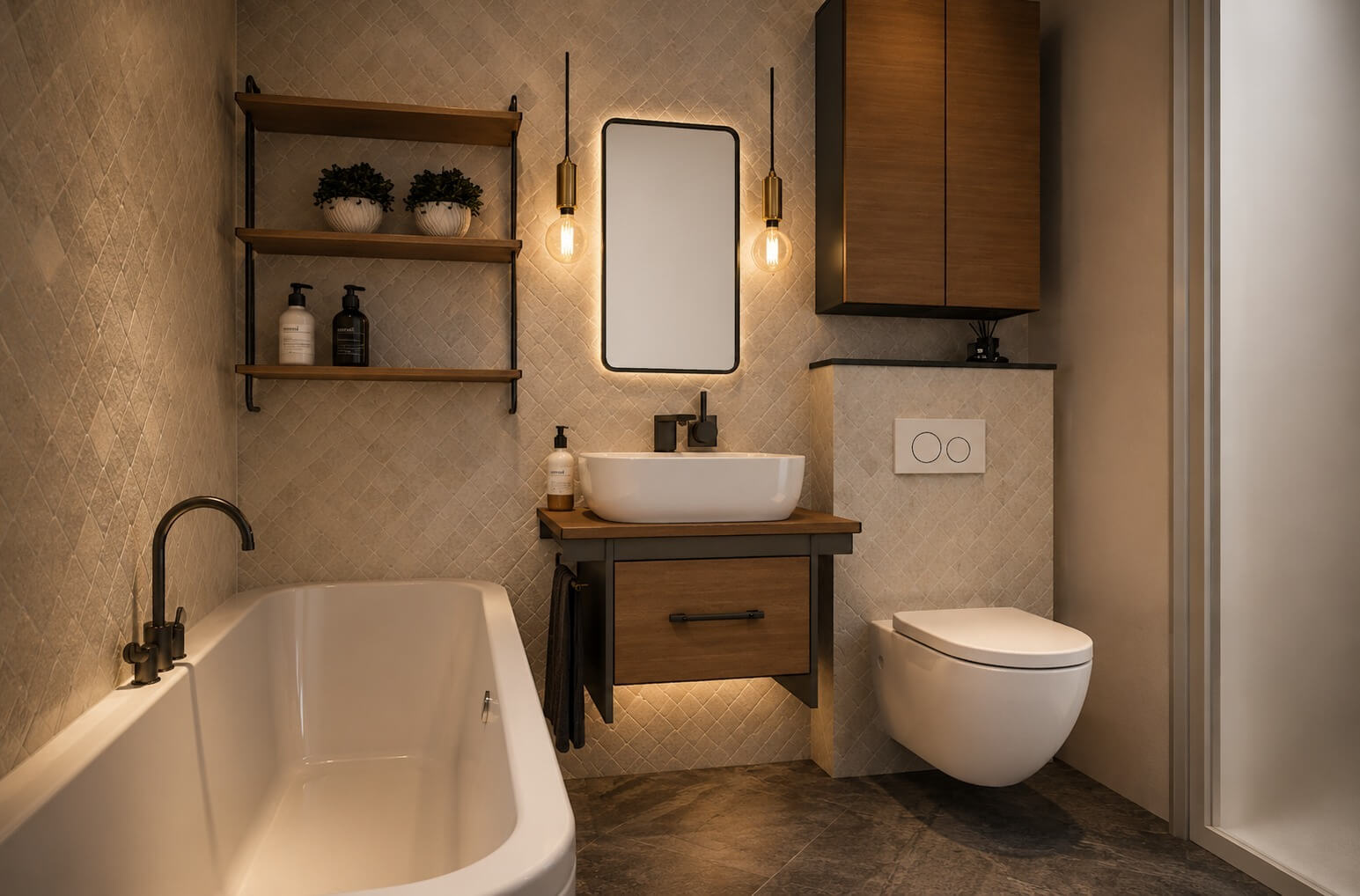 Apartament Warm Nordic Baie
