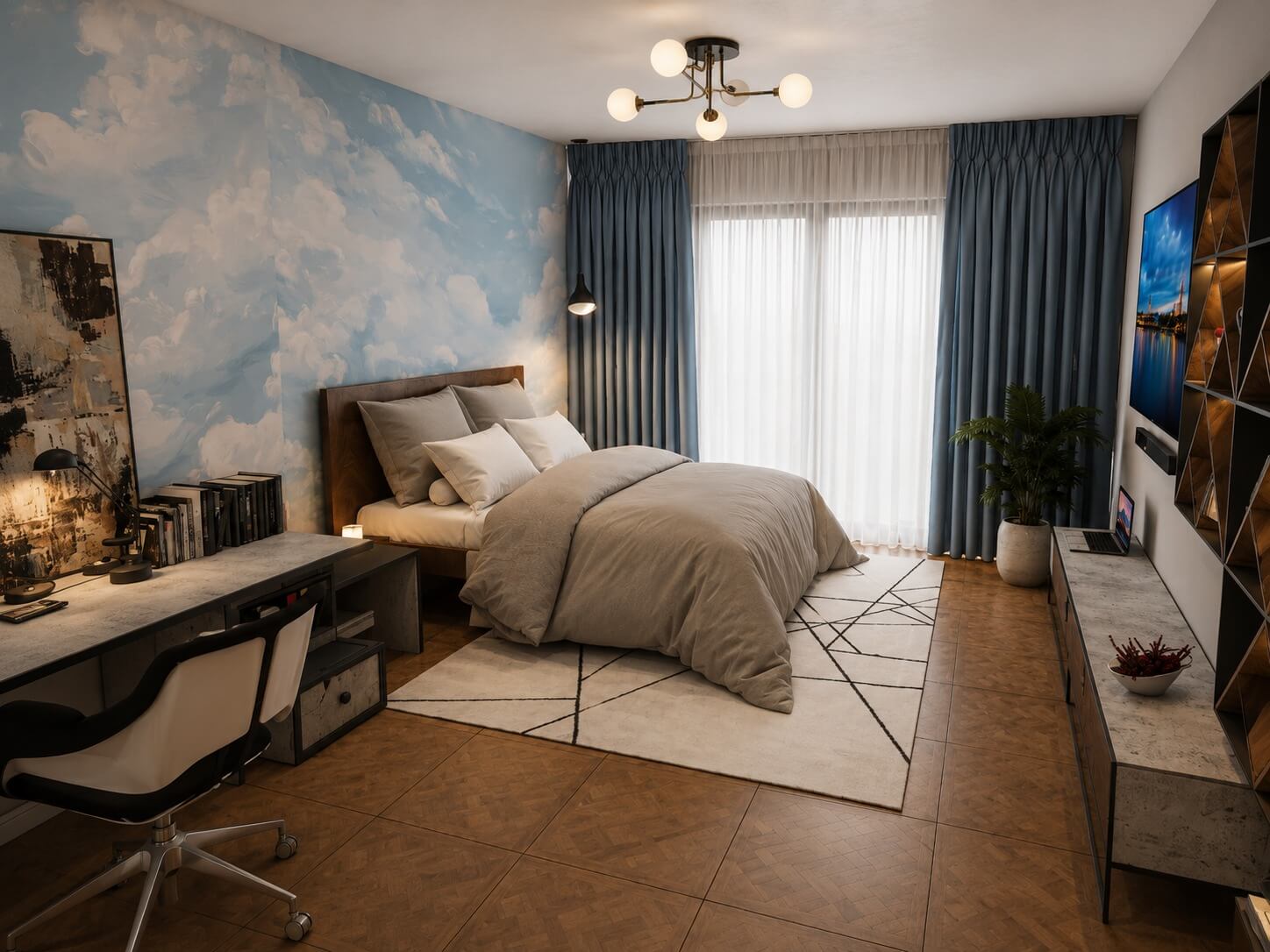 concept rezidențial modern Dormitor Mic