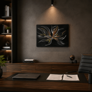 Tablou canvas „Floare de Obsidian”