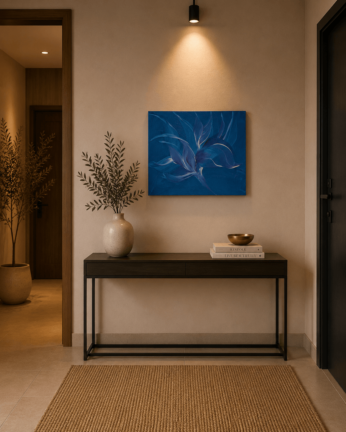 Tablou canvas Floare de Safir cadru