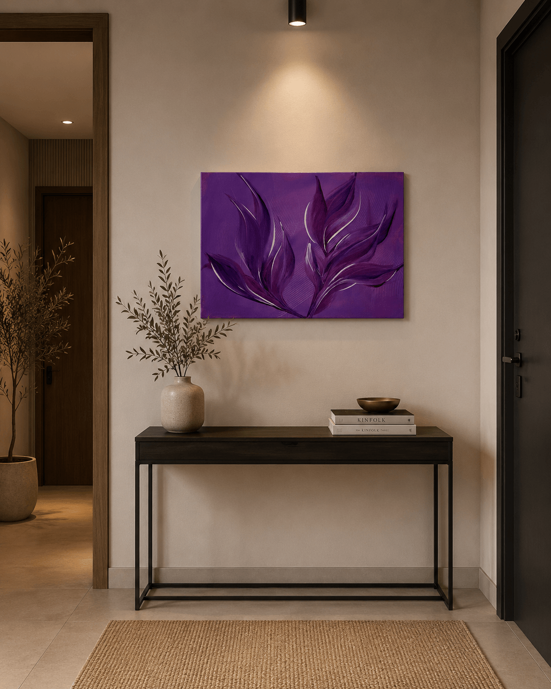 Tablou canvas Frunze de Lavanda cadru