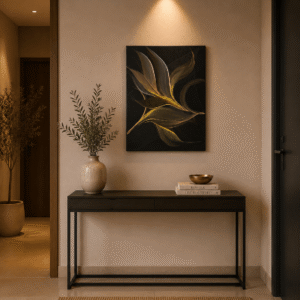 Tablou canvas „Frunze de Onix”