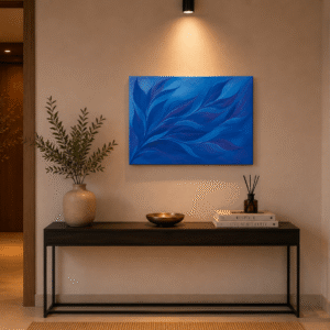 Tablou canvas „Frunze de Safir”