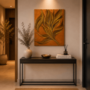 Tablou canvas „Frunze de Topaz”