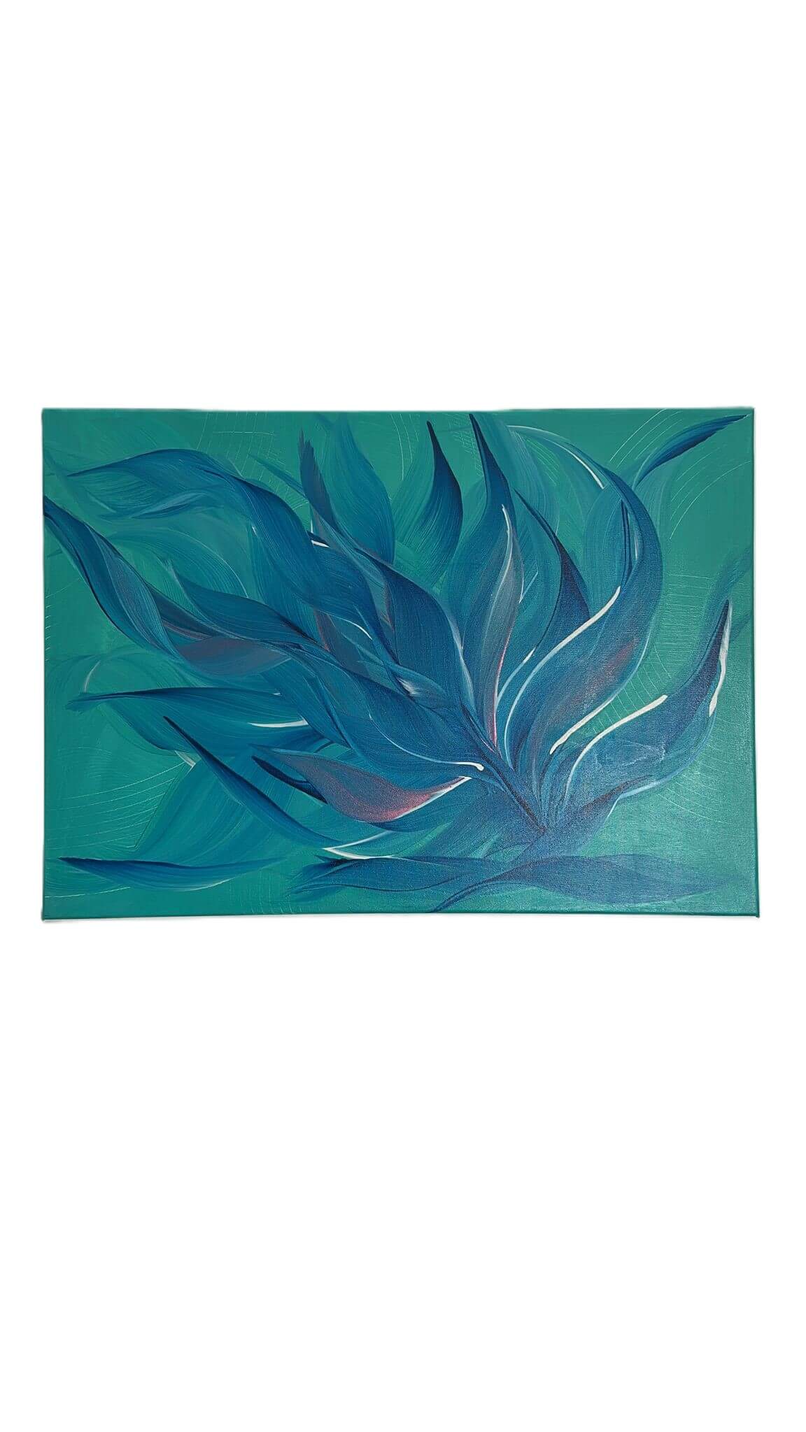 Tablou canvas Frunze de Turcoaz 1