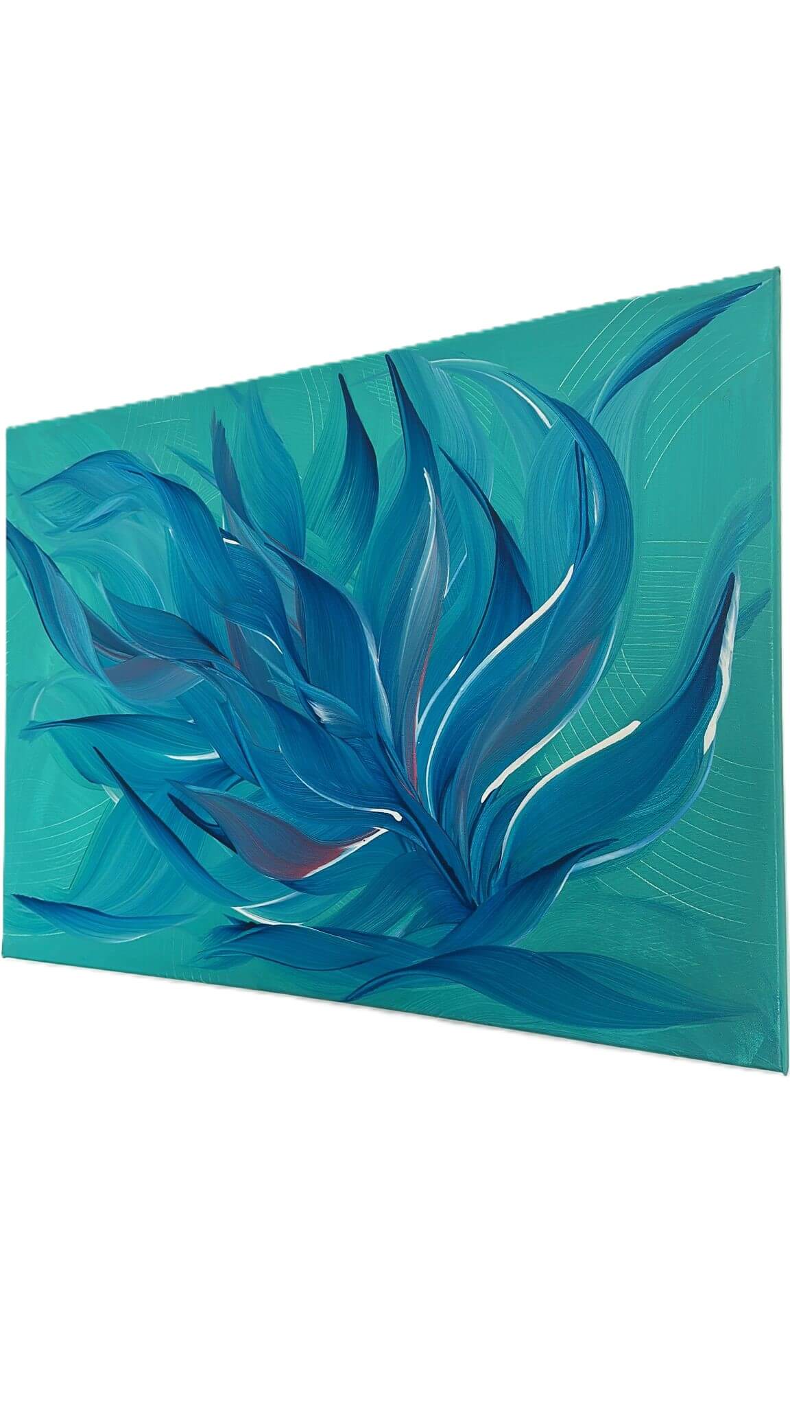 Tablou canvas Frunze de Turcoaz 3