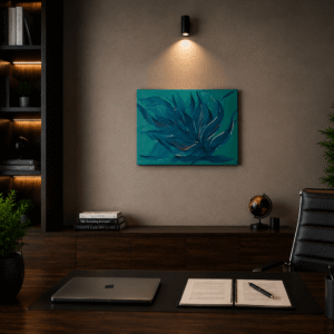 Tablou canvas „Frunze de Turcoaz”