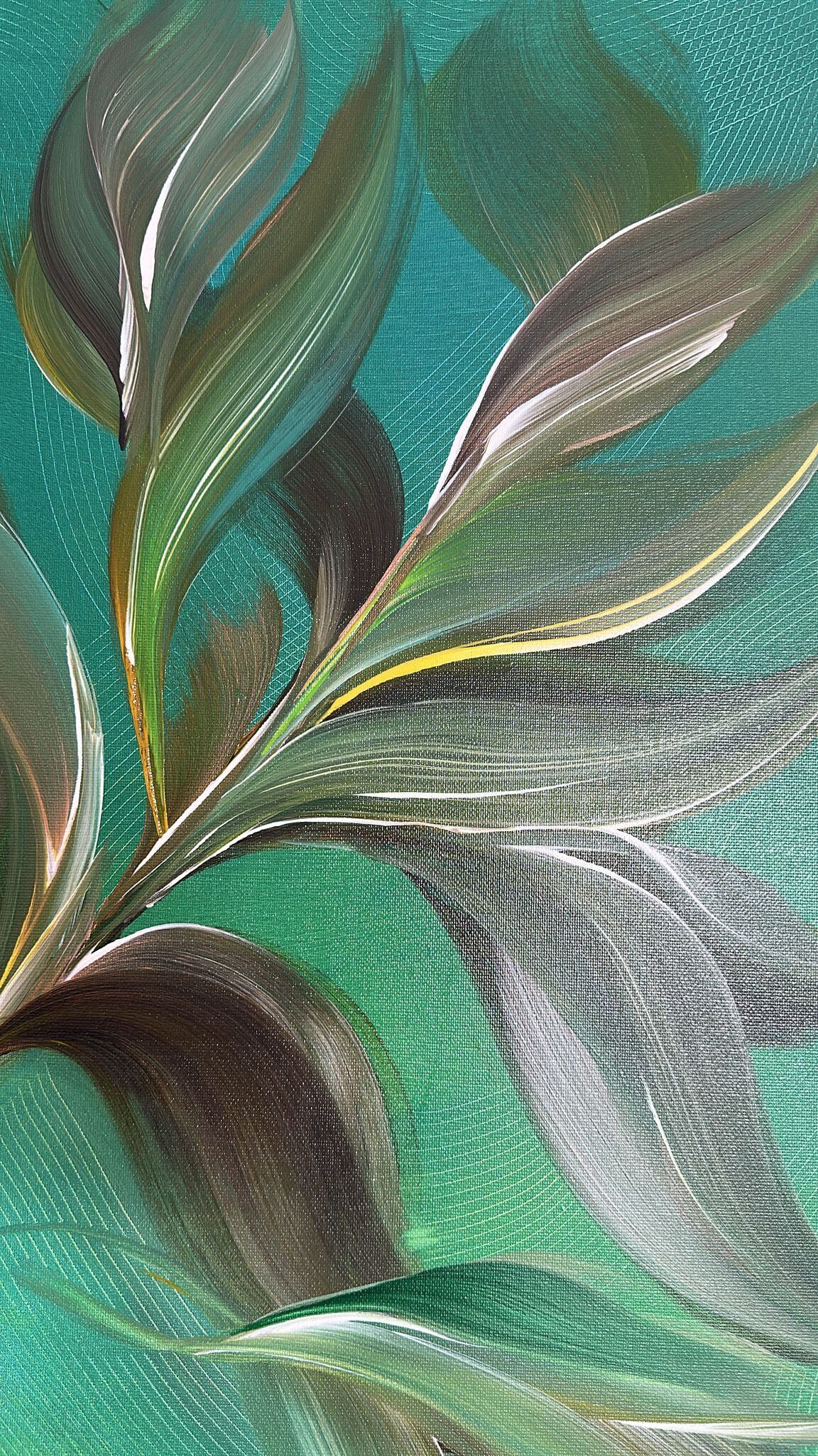 Tablou canvas Orhidee de Smarald 2