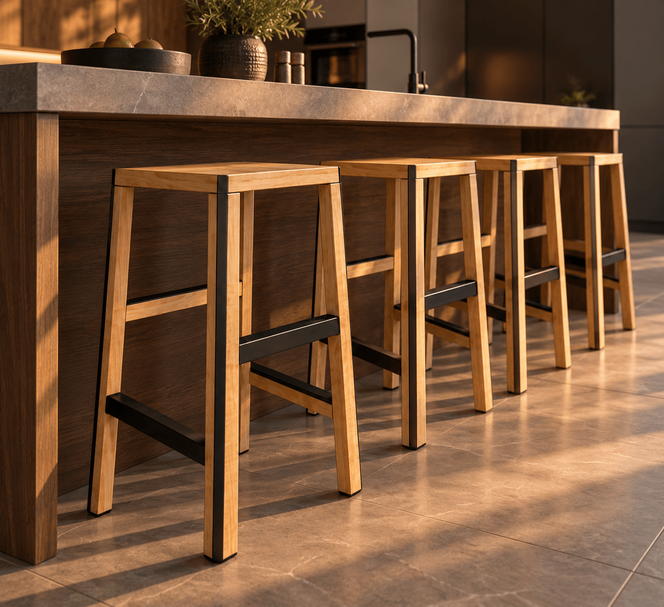 Diamond stool 65 Natural 2