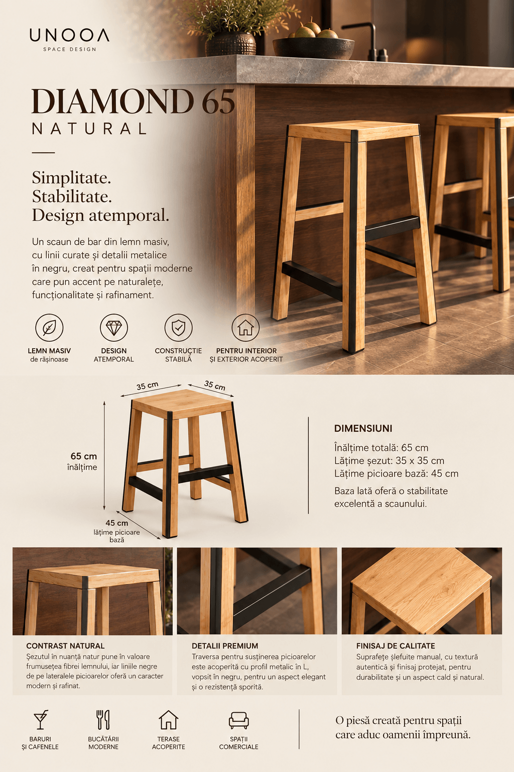 Diamond stool 65 Natural Flyer