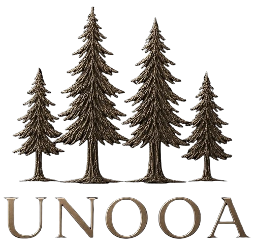 UNOOA Carving Art – logo oficial cu patru brazi